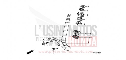 TIGE DE DIRECTION CBF1000A de 2010